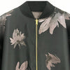 CAPTAIN X MAGNOLIA PRINTED REVERSIBLE BOMBER JACKET - BLACK & PEWTER