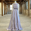 MAUDE GATHERED BALL STYLE GOWN LAVENDER SHIMMER