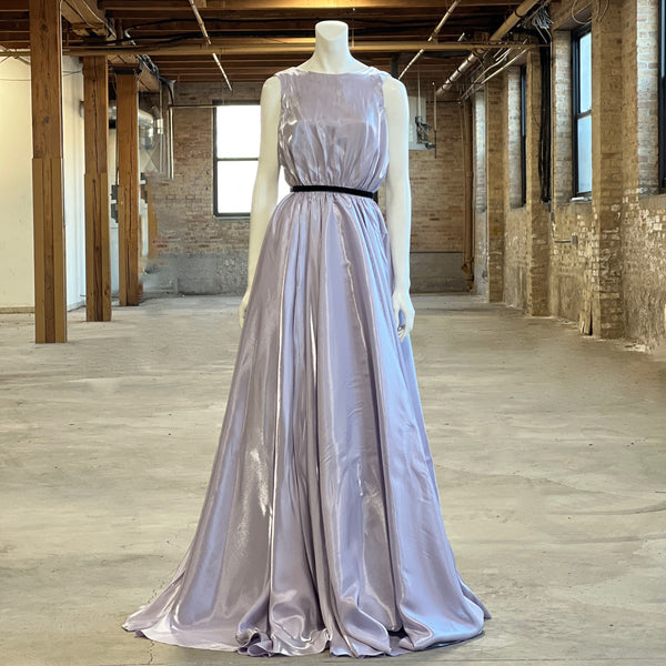MAUDE GATHERED BALL STYLE GOWN LAVENDER SHIMMER